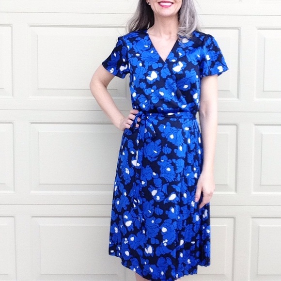 vintage inspired wrap dress